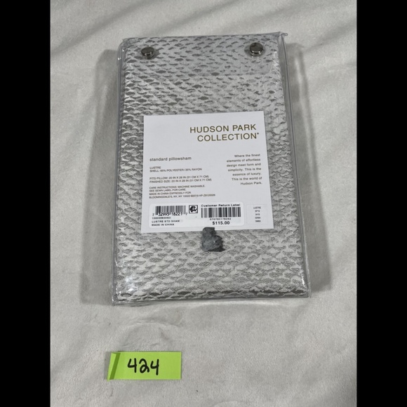 NEW Hudson Park Lustre 1‎ Standard Sham - Picture 2 of 12